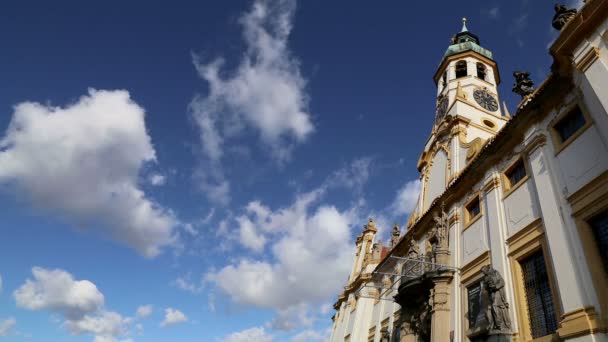 Loreta -- a large pilgrimage destination in Hradcany, a district of Prague,Czech Republic — Stock video